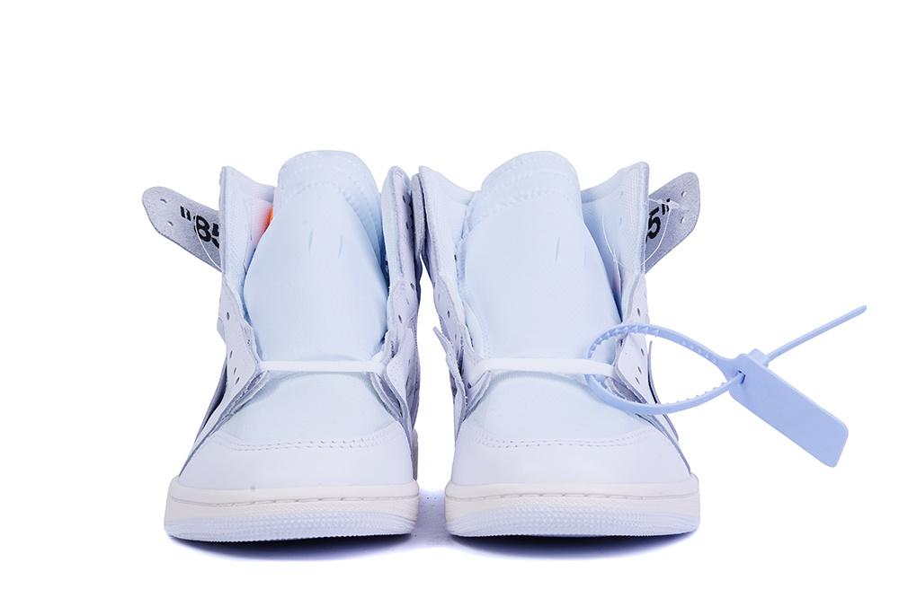 PK GOD X YIFU RETAIL FACTORY X NIKE X OFF WHITE-AIR JORDAN 1-TRIPLE WHITE ready limited